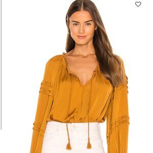 Free People Intimately X REVOLVE All Tucks Bodysuit in Autumn Pearl